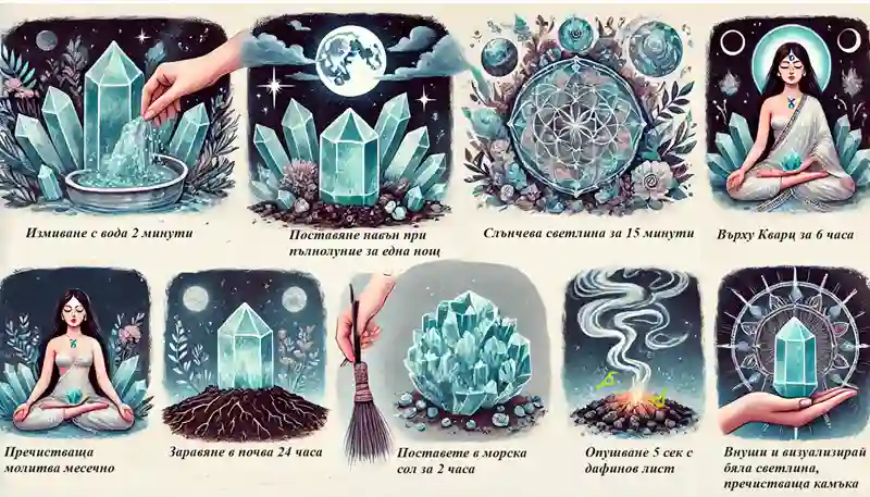 Пречистване на Амазонитът от негативна енергия и първоначално активиране