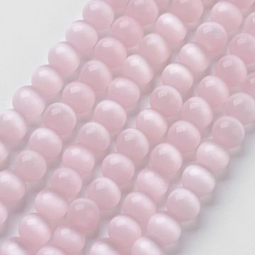 Котешко око Misty Rose мъниста 6 мм - 66~68 бр