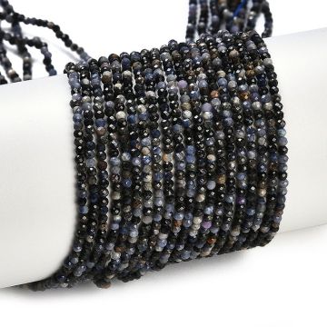 Естествен Сапфир фасетирани мъниста 2,5мм  - наниз 38 см 
