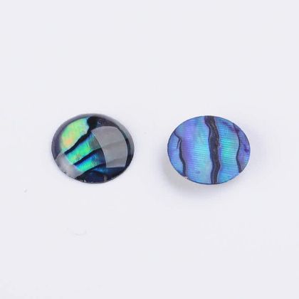 Кабошони кръгли плочки 8мм от океански рапан Abalone