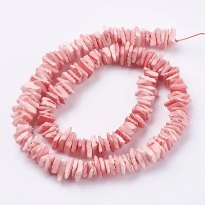 Ефектни мъниста, квадратен чипс от морска раковина 1~3,5x4,5~10x4,5~10 мм - наниз 39~ 42 см