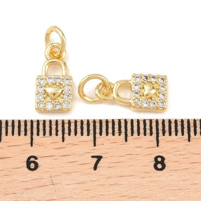  Висулка катинарче със сърце и циркони, 18K златно покритие 11 мм - 1 бр