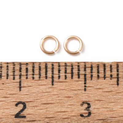Отворена халкичка 3x0.5мм с 14K златно ламиниране/ 1/20 Gold Filled - 2 бр