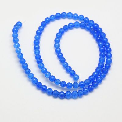 Нефрит  мъниста Royal Blue 8мм - 30 броя