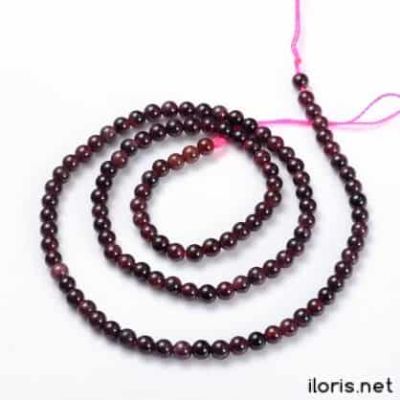 Гранат мъниста DarkRed клас B 2