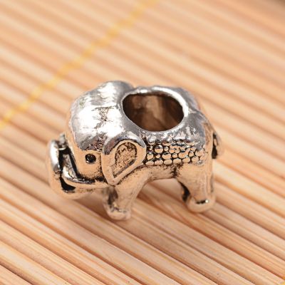 Metal beaded elephant 