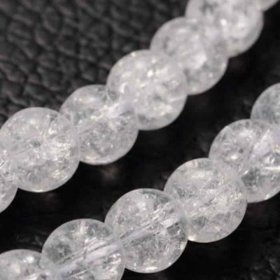 2 Кристал Crackle Crystal  мънисто 6мм 