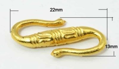 Закопчалка модел - двойна кука за бързо сваляне с декорация, (1 брой)