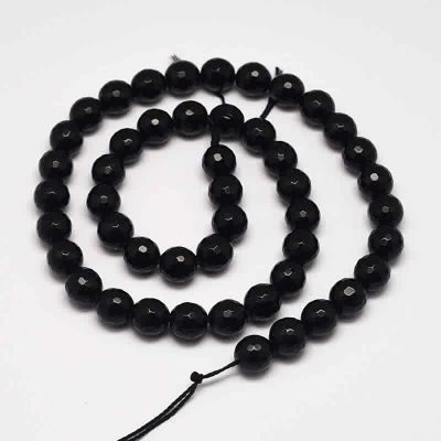 Black Stone фасетирани мъниста 8мм аб