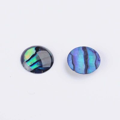 Кабошони кръгли плочки 8мм от океански рапан Abalone