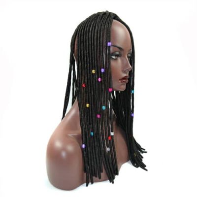 В Пръстени златисти за расти плитки  Dreadlock  11,5 мм