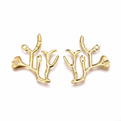 Висулки 32 мм - клонче с позлата 18К ( 2 бр ) 