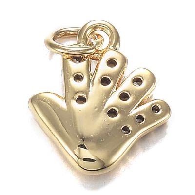 АА Висулка ръка с позлата 18К и украса от Cubic Zirconia
