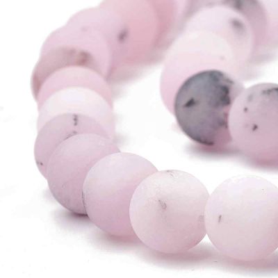 2 Яспис Plum Blossom на обли 8 мм матирани мъниста